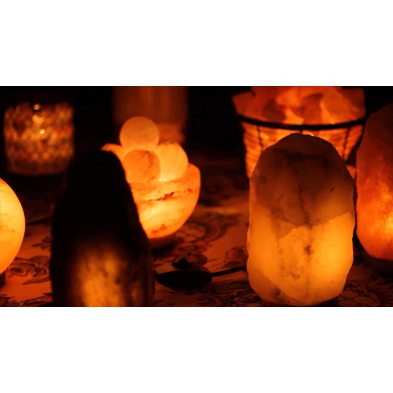 Himalayan Trading Co.® Pyramid Himalayan Salt Lamp – Handmade Real