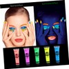TOVINANNA 5pcs Glow Body Paint Neon Craft Fluorescent Face Painting