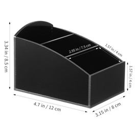 MAGICLULU Caja Organizadora De AzúCar Y Té De AcríLico Negro, Ideal Para Cocina, Oficina Y Hotel, 12.5x9x8.5cm, Almacenamiento De Bolsas De Té, Café Y Condimentos