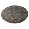 Maharanis Fairtrade Hand Felted Coaster 21cm Heather Grey, Mint Polka