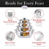 Alpine Cuisine Nonstick Aluminum Hot Pot Caldero Dutch Oven Set