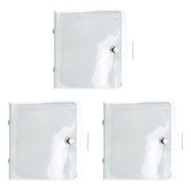 sourcing map 3 Pcs Mini Photo Album, 36 Pockets 4x4 Portable Kpop Photocard Holder Credit Card Holder for Mini Camera Snap Instant Cameras Travel Photos Credit Cards, Transparent