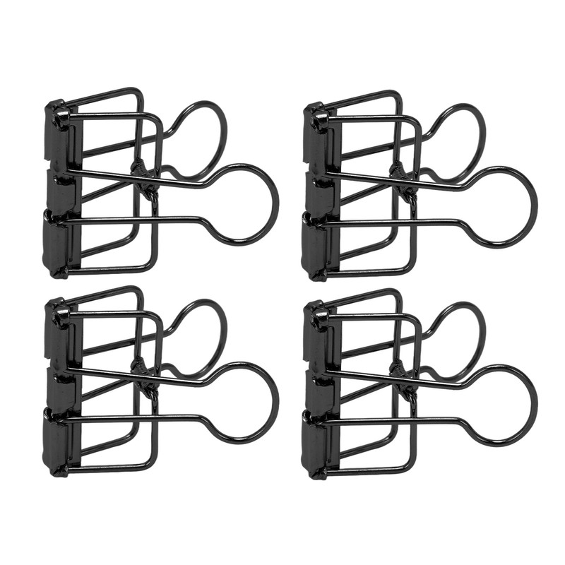 50Pcs Hollow Binder Clips Metal Paper Binder Clips for Documents