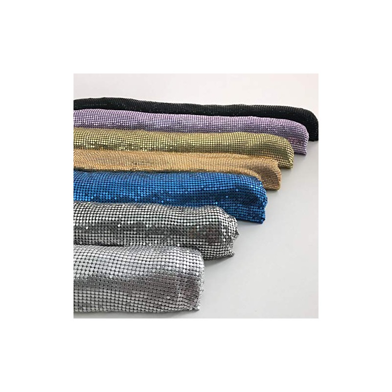 45 * 150cm Sparkly Metal Mesh Fabric Chainmail Jewelry Making