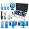 Diamond Core Drill Bit Set - 6/6/8/25/35/50/75/100mm Tile Hole Saw