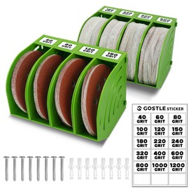5 Inch Professional Sanding Discs Tool Storage Boxes Set - Efficient Organization, Offset Snap-On Connection, Grit Classification, Space-Saving Design, Versatile Application - 8 boxes