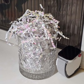 GoooodGift - 3 oz - Diamond White - Crinkle Cut Paper Shred Filler for Gift Wrapping, Gift Box Stuffing Birthdays, Basket Filling Mother's Day Christmas