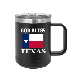 Rogue River Tactical God Bless Texas State Flag Heavy Duty Stainless Steel Bl...
