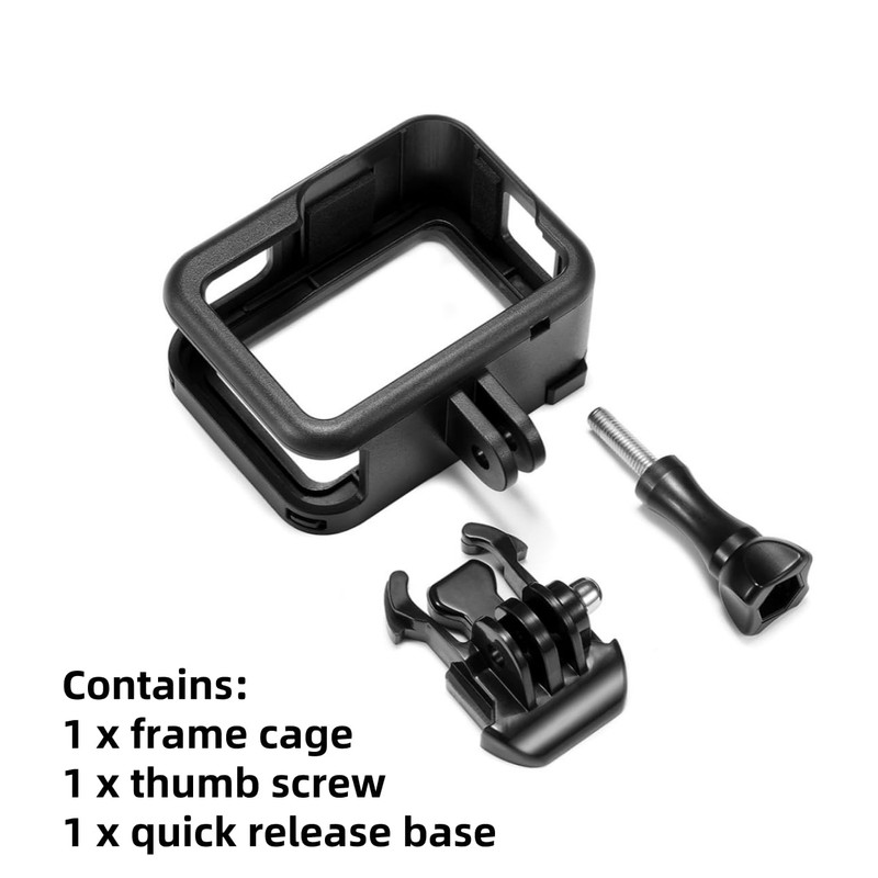 Frame Cage for Gopro Hero 8 Black Camera, Durable Housing
