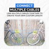 DocksLocks Anti-Theft Security Cable Lock, Blue, 2ft, Combination Lock, Weather