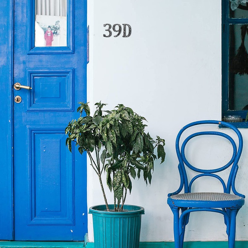 5.5 Inch House Numbers- Unique Cast Iron Metal Address/Mailbox Number