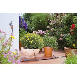 GARDENA Micro-Drip-System Endtropper pressure compensating: end piece for drip irrigation, for irrigation of slopes / longer rows of plants (8310-20), 10 pieces