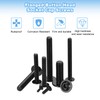 sourcing map 20Pcs M8-1.25x16mm Flanged Button Head Socket Cap Screws,