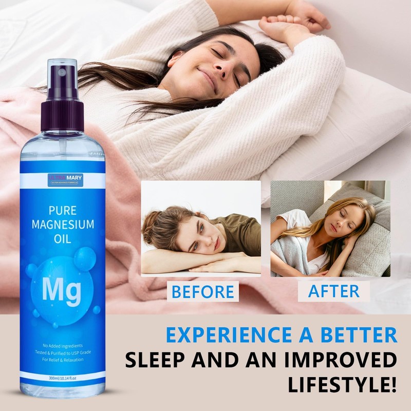Pure Magnesium Oil Spray - 10oz USP Grade Magnesium Chloride