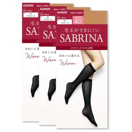 SBS16 Warm Short Tights Sabrina Short Warm Beautiful Legs 40 Denier Below Knee Length Same Color Set of 3 Pairs