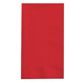Creative Converting 50-Count Touch of Color Paper Dinner Napkins, Classic Red
