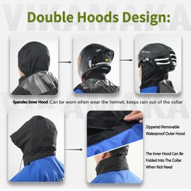 VIKAMAKA Waterproof Rain Suit for Men,Lightweight Rain Jackets and Pants Portable Reflective for Motorcycle Cycling Rain Gear