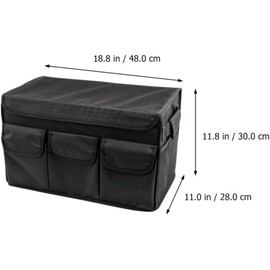 Healifty Organizador Capacidad de Maletero Múltiples Plegable de Coche Gran Compartimentos y Tela Oxford Resistente para Uso Automóvil