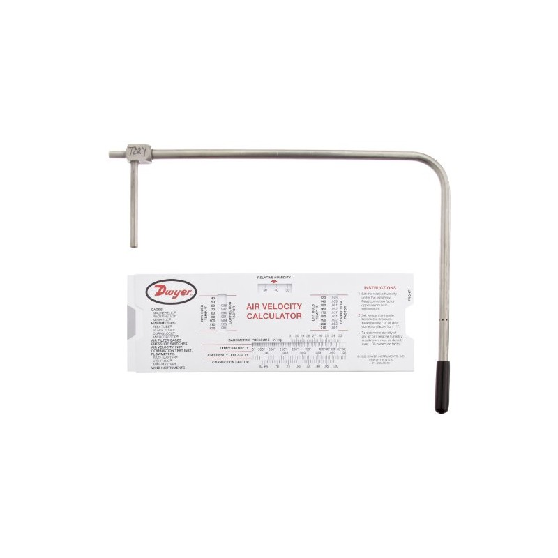 Dwyer® Stainless Steel Pitot Tube, 160-8, 5/16" Dia., 8-5/8" Insertion