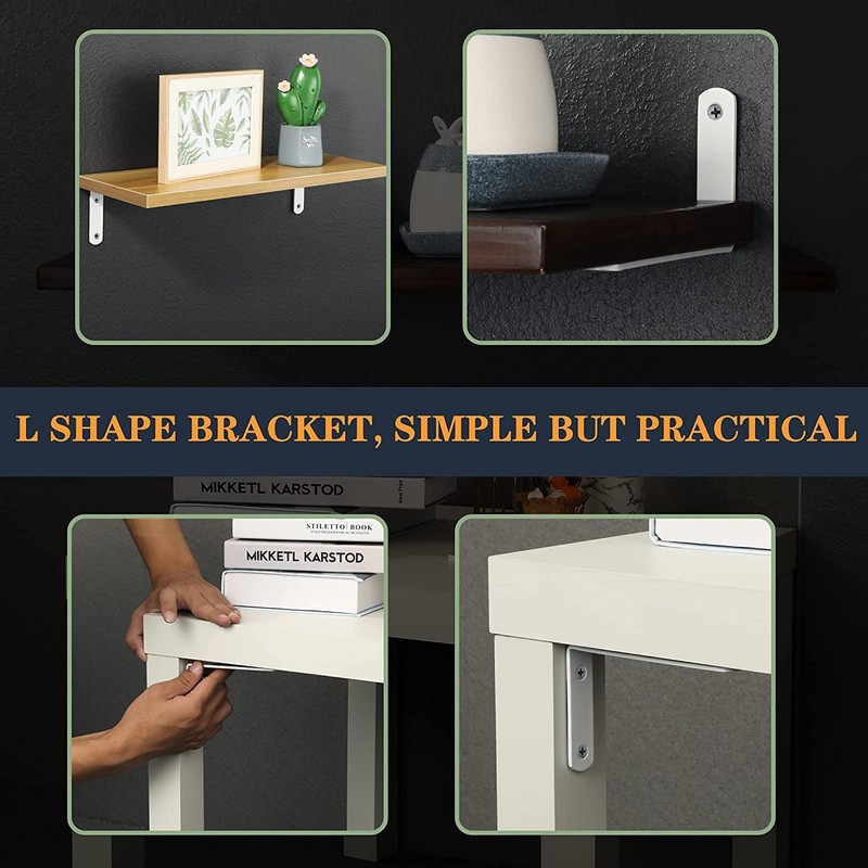 Sayayo Shelf Bracket Heavy Duty Wall Shelf Brackets Stainless Steel