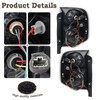 Facelift JDM Style Black Housing Tail Light Fit for 2003-2008