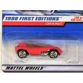 Hot Wheels Cat-a-pult 1998 First Editions #38 5 Spoke/red Logo