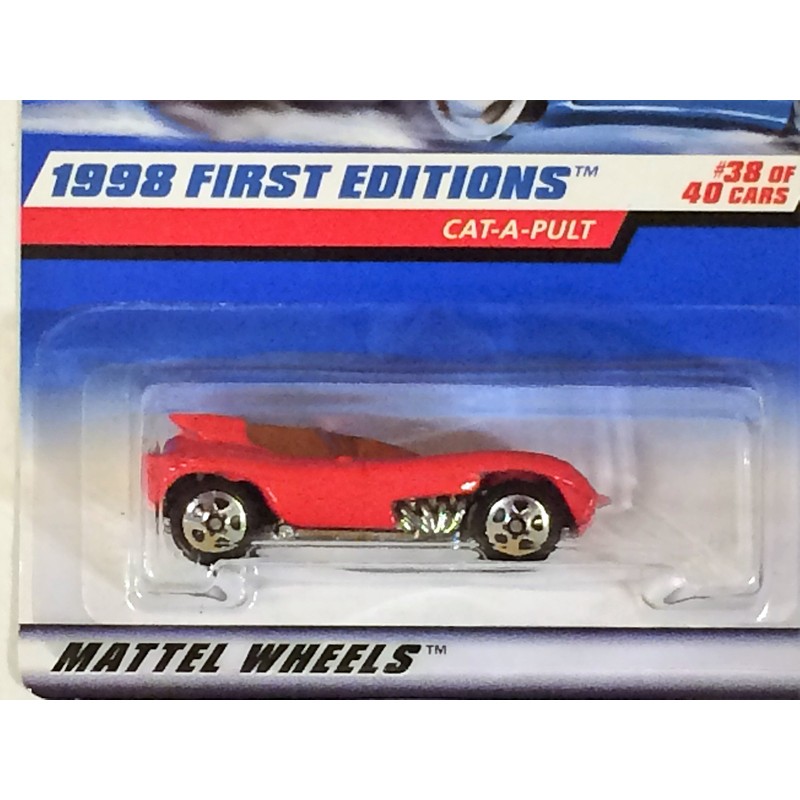 Hot Wheels Cat-a-pult 1998 First Editions #38 5 Spoke/red Logo