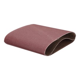 uxcell 2pcs 8" x 19" Sanding Belts 120 Grits Aluminum Oxide Abrasive Belt Sander Paper Sanding Papers for Metal Wood Grinding Polishing, Reddish Brown