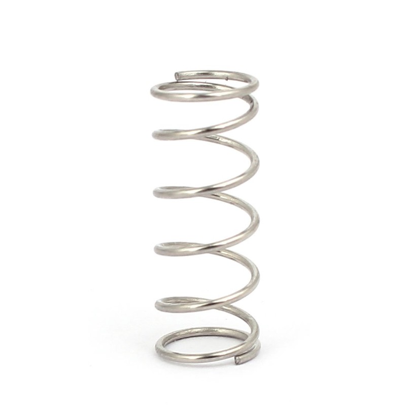 sourcing map Compression Spring,304 Stainless Steel,8mm OD,0.7mm Wire Size,20mm Free