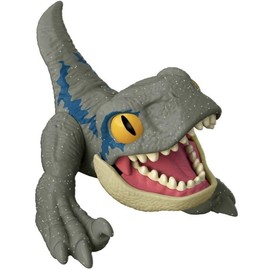 Jurassic World Dominion Uncaged Wild Pop Ups Dinosaur Toys, Collectible Figures, Manually Activated (Velociraptor Blue)