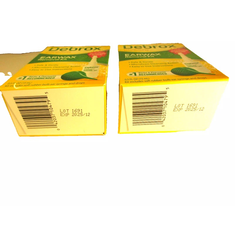 2 NEW BOXES Debrox Earwax Removal Kit, Includes Drops and
