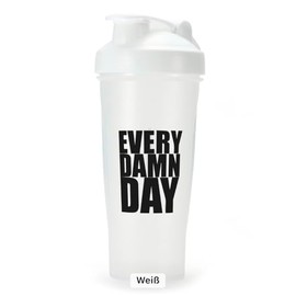 Generisch Protein Shaker, 600 ml, Leak-Proof, BPA Free (White)