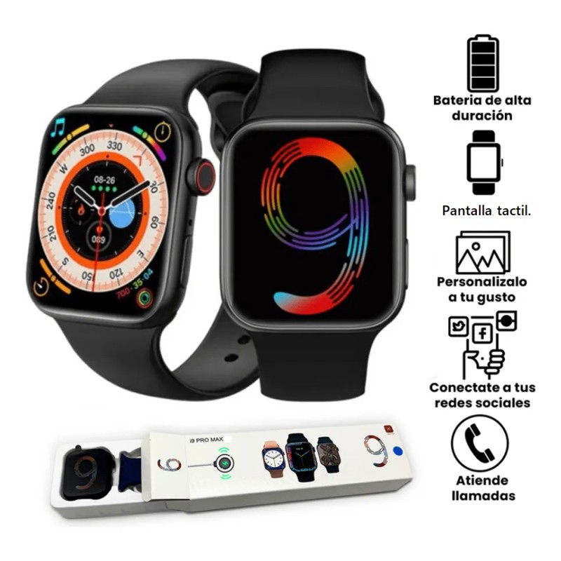 Reloj Inteligente I9 Pro Max Smartwatch 45 Mm Llamadas Notificaciones