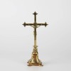 BC Catholic Metal Standing Crucifix, Jesus Christ Cross for Altar,