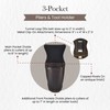 Style n Craft 3 Pocket Pliers & Tool Holder, Full-Grain