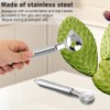 3 Pcs Cactus Peeler Tool, Stainless Steel Pelador de Nopales,