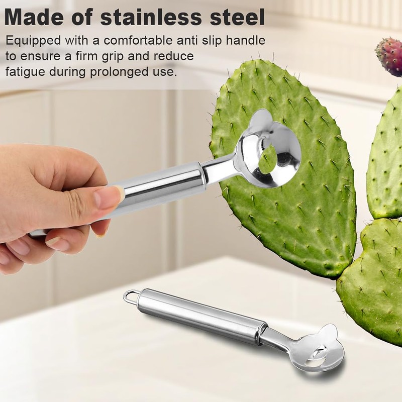 3 Pcs Cactus Peeler Tool, Stainless Steel Pelador de Nopales,
