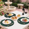 [Placemats and Coaster Sets 6] Christmas Table Mats PVC Leather