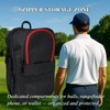 Golf Valuables Bag with 3 Zip Pockets, Golf Ball Organizer