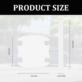 Lyxheth 8PCS Car Door Handle Scratch Protector, Door Handle Protectors for Vehicles, Waterproof Anti-Scratches Car Door Cup Stickers, Universal Exterior Door Handle Car Accessories Fit Most Models