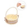 Ciieeo 2pcs Mini Imitation Rattan Storage Basket Handwoven Decorative Baskets