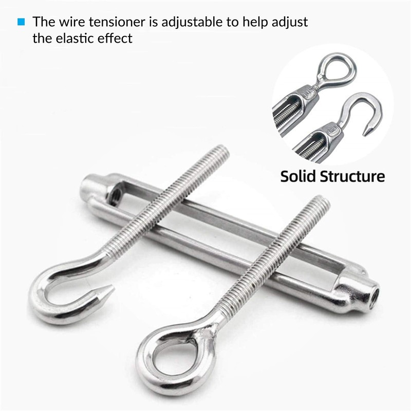 YEYIT 26 Pcs Cable Rope Kit 20M Heavy-duty 304 Stainless