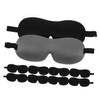 SAFIGLE 10PCS Blackout Eye Mask for Sleeping Comfortable Travel Blindfold
