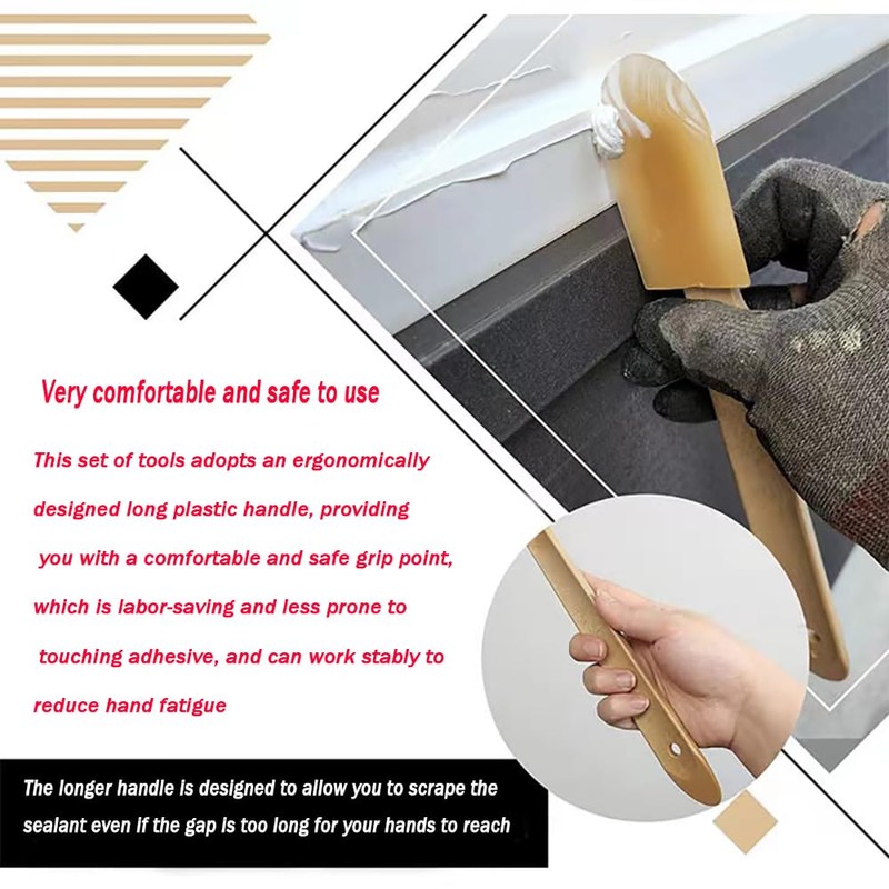 ANZHUO Silicone sealant precision processing tool for caulking, applicator, spatula