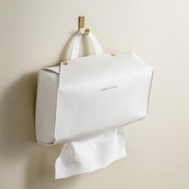 OLETHA Hand Towel Box Cover Compatible with Kleenex Disposable Paper Hand Towels - Bottom Covered & 3-Way Mounting Design - Aesthetic Bathroom Decor Accessories - Green