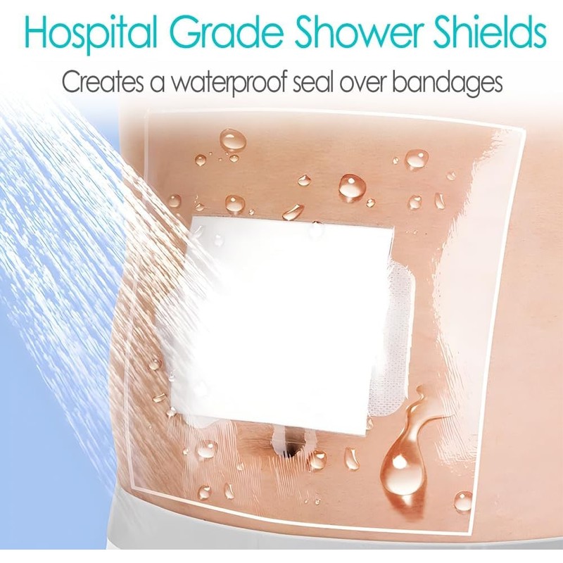 12"x12" Waterproof Shower Cover Incision Bandages for Large Wound with