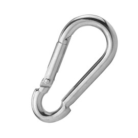 6 Pack of 2 1/4 Inches Stainless Steel Safety Spring Snap Hook Carabiner, Multi-Purpose Heavy Duty Stainless Steel Carabiner Clips for Keys Swing Set Camping Fishing Hiking Traveling
