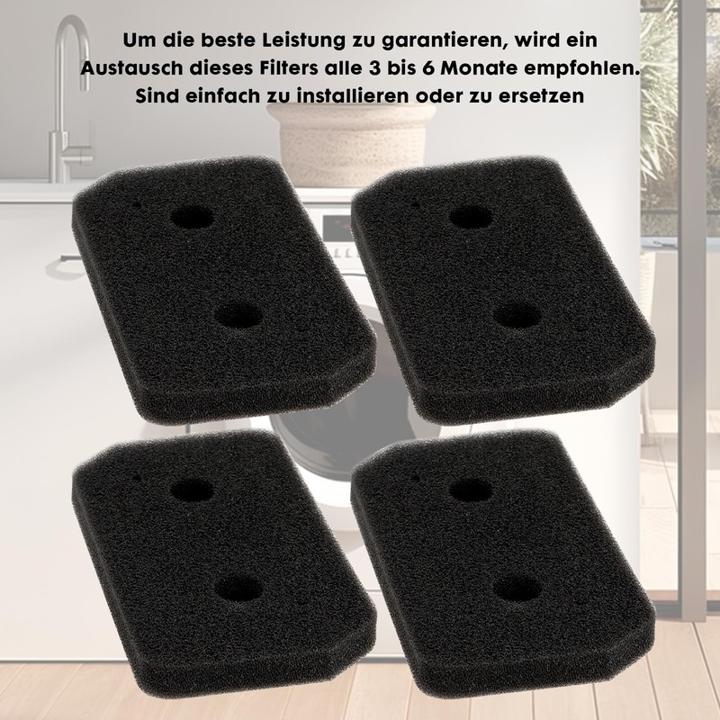 Pack of 4 12007650 Sponge Filter Dryer Filter Compatible with