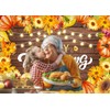 LYRYGS Fall Thanksgiving Backdrop Thanksgiving Photography Backdrop Wood Thanksgiving Party