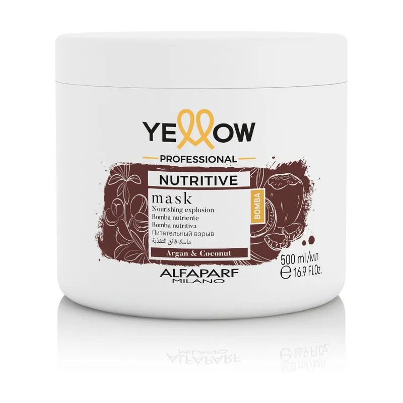Mascara Mask Nutritiva Con Argan Y Coco Yellow 500ml